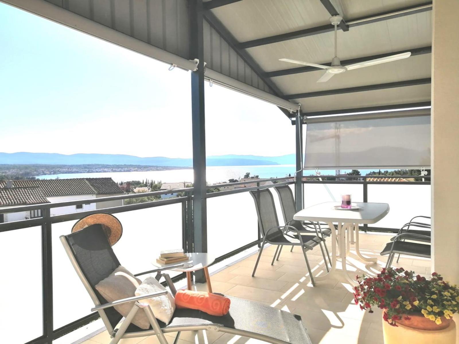 Lovely Sea View House 2 In Malinska Island Krk 외부 사진